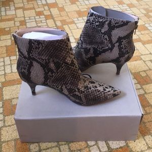 Urban Outfitters Snake Skin Booties